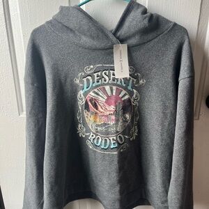 Vintage America Charcoal Graphic Hoodie